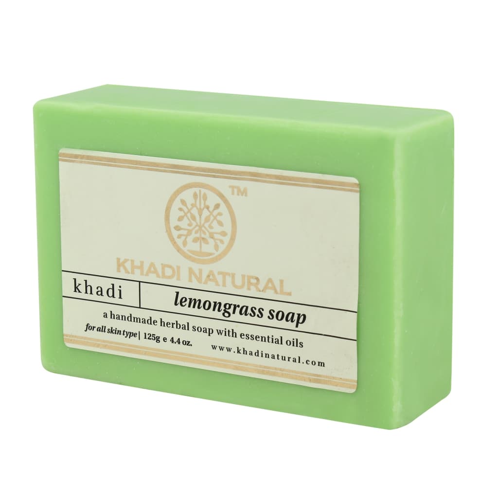 Кхади мыло ручной работы Лемонграсс, 125г. Khadi Lemongrass.