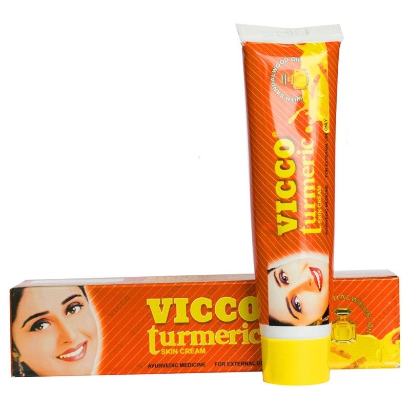 Викко золотой крем Турмерик, куркума и масло сандала,15г. Vicco Turmeric Skin Cream with sandalwood oil.