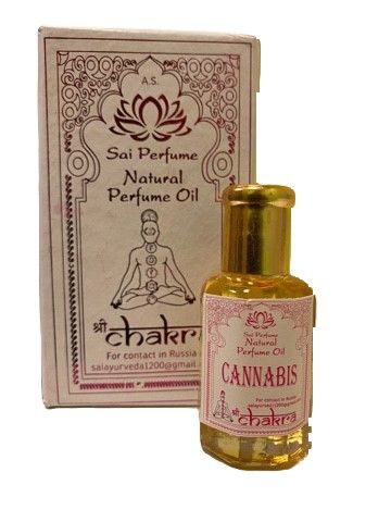 Масло духи Canabis Канабис 10мл,  Chakra Perfume.