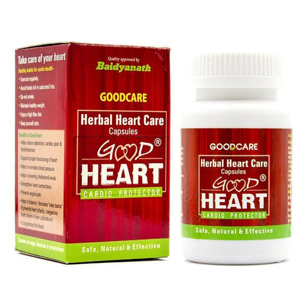 ГУД ХАТ травяной кардио протектор, Бадьянатх, 60 капс. Herbal Heart Care GOOD HEART