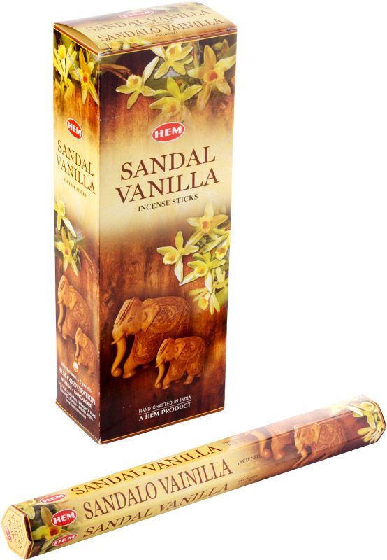 Сандал Ваниль благовония, Хем, 20шт.в уп. Sandal Vanillal Hem.