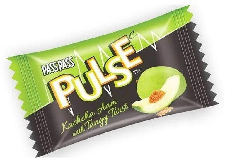 Леденцы ЗЕЛЁНЫЙ МАНГО С СОЛЬЮ для пищеварения , PULSE Kachcha Aam with Tangy Twist   1 шт.