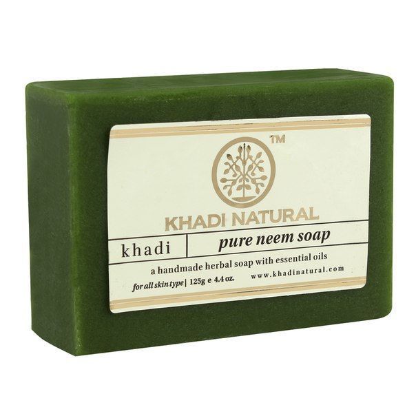 Кхади мыло ручной работы Ним, антибактериальное,125г.
