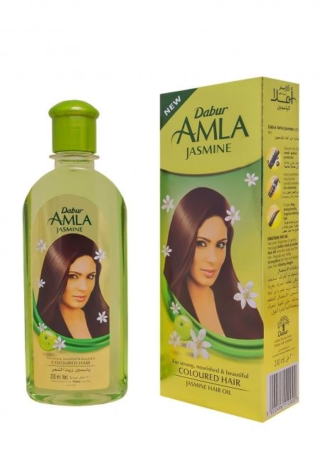Дабур масло для сухих и поврежденных волос Амла Жасмин, 200 мл. Dabur Amla Jasmin Hair Oil.