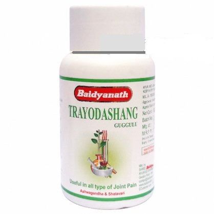Трайодашанг Гуггул для суставов, Байдьянатх, 80 шт. Trayodashang Guggul Baidyanath.