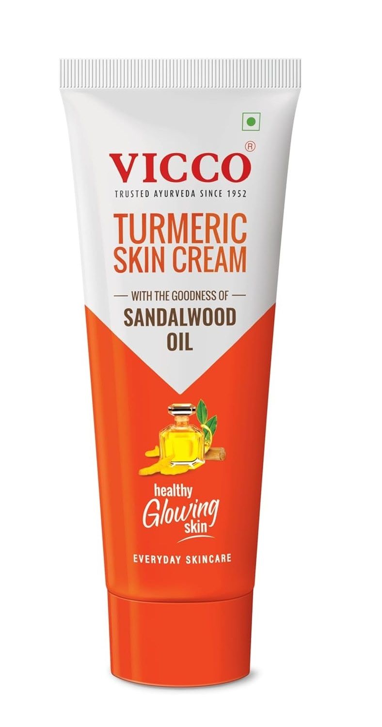 Викко золотой крем Турмерик, куркума и масло сандала, 30 г. Vicco Turmeric Skin Cream with sandalwood oil.30 g