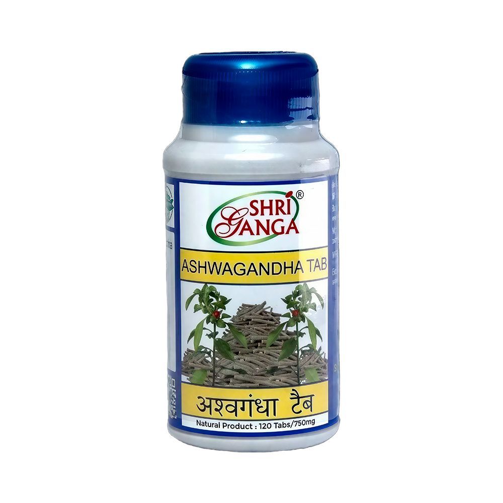  Ashwagandha Асхвагандха Sri Ganga 120 штук в упаковке
