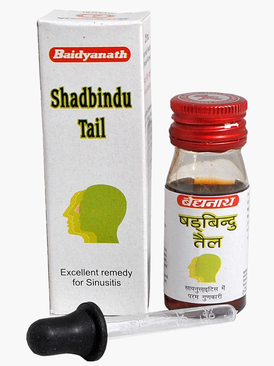 Шадбинду масляные капли, Байдьянатх, 25мл. Shadbindu Tail Baidyanath.