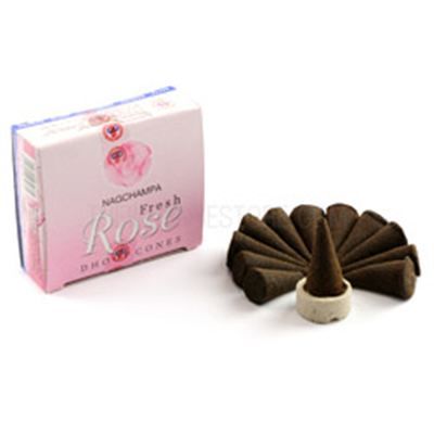 Сатья конусы Роза, 12шт+ подставка. Satya cones  Rose.