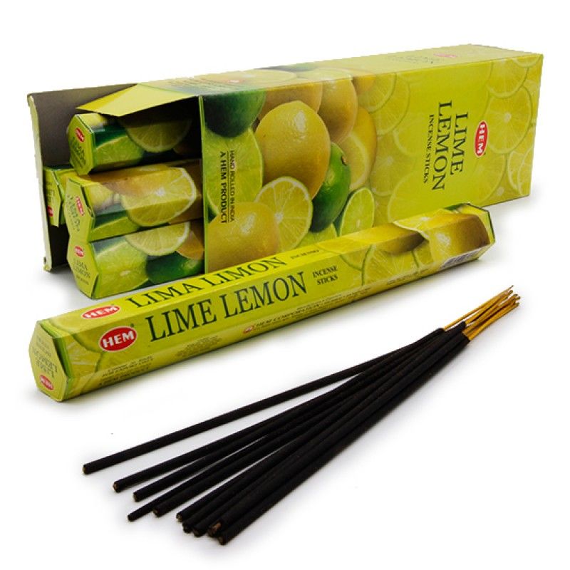 Лайм Лимон, благовония, Хем, 20шт.в уп. Lime Lemon Hem.