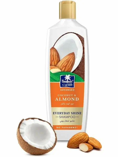 Шампунь с кокосом и миндалём, без парабенов, Парашют, 340 мл. Coconut & Almond EVERYDAY SHINE Shampoo, Parachute