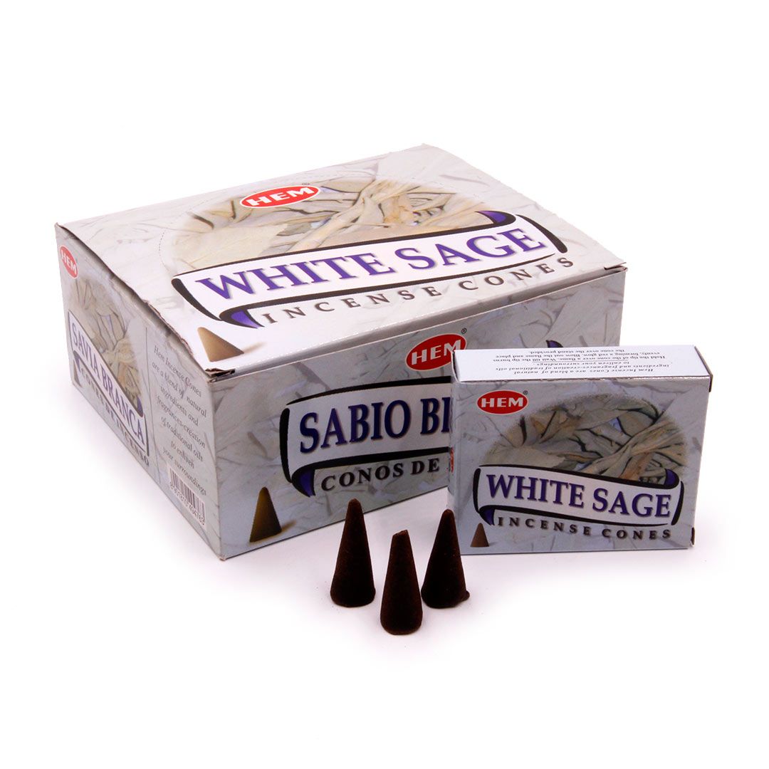 Хем конусы Белый Шалфей, 10шт. в уп. HEM cones White Sage.