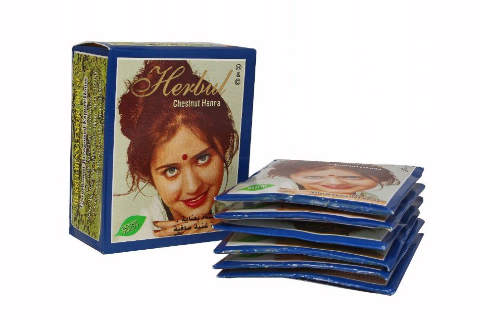 Хербул хна для волос Каштановая, 60г. Herbul Henna Chestnut.