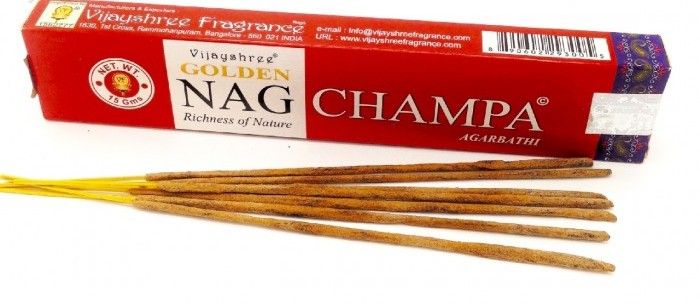 Виджай Шри благовония  Наг Чампа Голд, 15г. Vijayshree Golden Nag Champa.