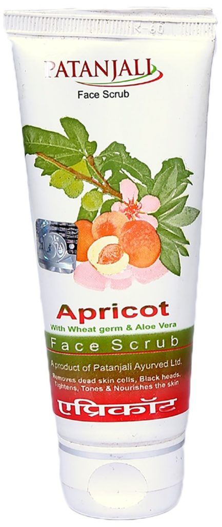 Патанджали скраб для лица Абрикос, 60г. Apricot Face Scrub, Patanjali.