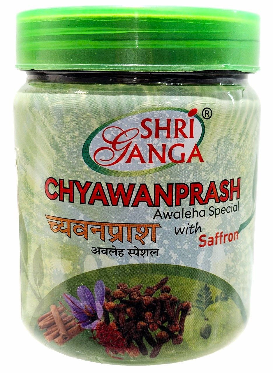 Чаванпраш с шафраном Шри Ганга (Chyawanprash Shri Ganga), 500гр