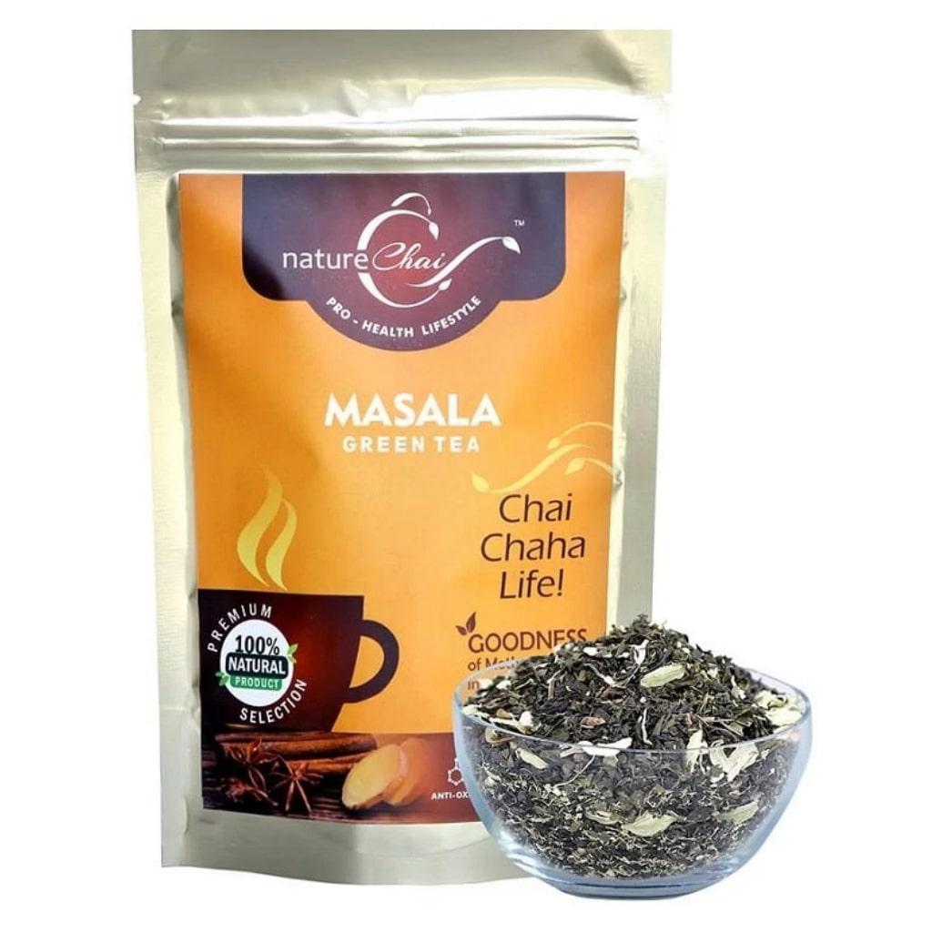 Масала  чай зеленый со специями Nature Chai Chana Life, 100 г. Индия.