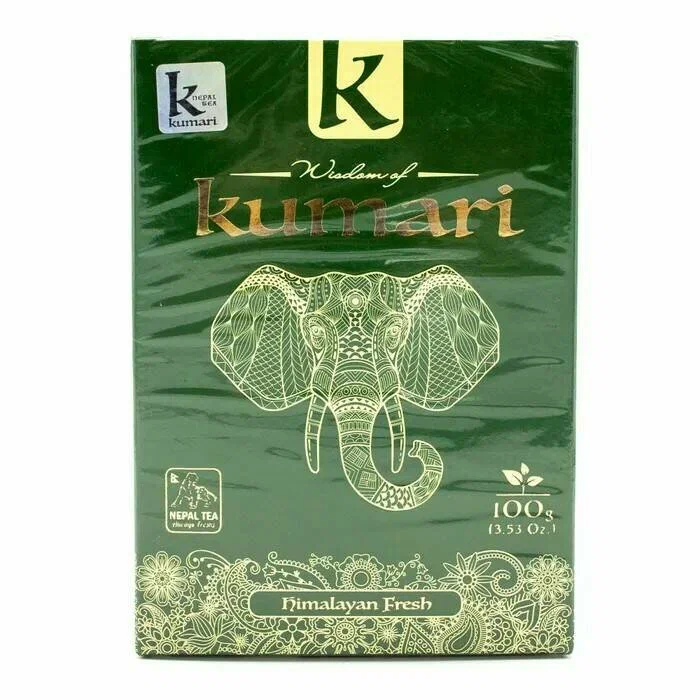 Чай Kumari  зеленый чай  , высший сорт, без добавок 100 г