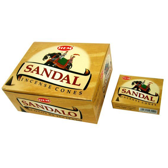 Хем конусы Сандал, 10шт. в уп. HEM cones Sandalo.