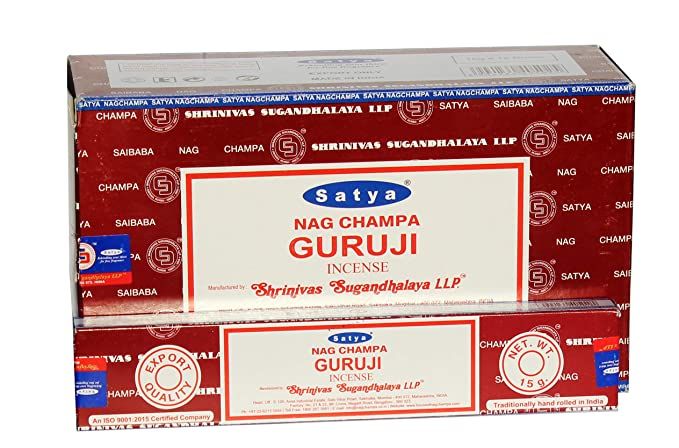 Сатья благовония Наг Чампа Гуруджи, 15г.  Satya Nag Champa Guruji.