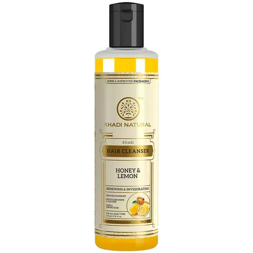 Травяной шампунь Мед и Лимонный сок, Shampoo Honey Lemon juice Khadi, 210 мл