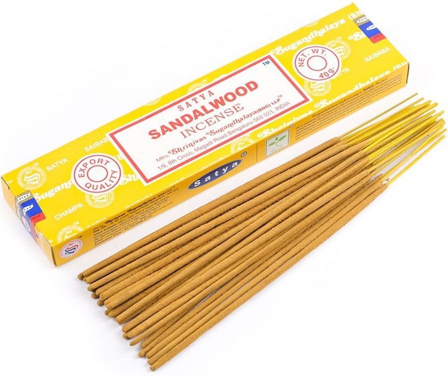 Благовония пыльцовые Сандаловое Дерево, 40г. Sandalwood Satya.