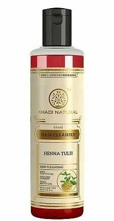 Хна  Тулси, шампунь 210 мл. Khadi Herbal Cleanser Henna Tulsi.
