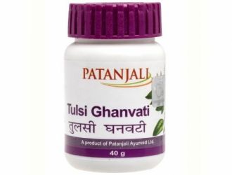 Тулси Гханвати, 60 шт. в упаковке Патанджали (Tulsi Ghanvati Patanjali)