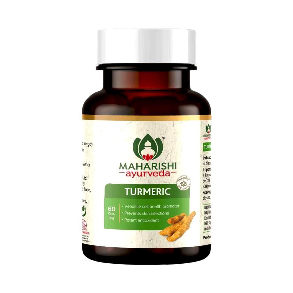 Турмерик средство из органической куркумы 60 штук в упаковке Махариши, Organic Curcuma Maharishi, 