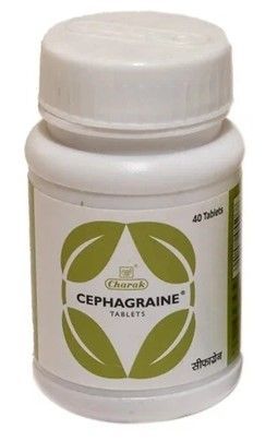 Сефагрейн, от заложенности носа и мигрени 60 штук в упаковке,  Чарак, Cephagraine tablets, Charak, 60 tab
