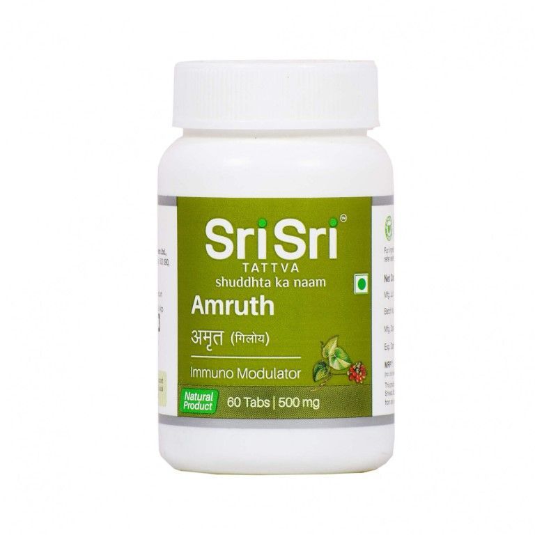 Амрутх, Гудучи, 60шт.  Amruth, Guduchi, Sri Sri Ayurveda Tattva.