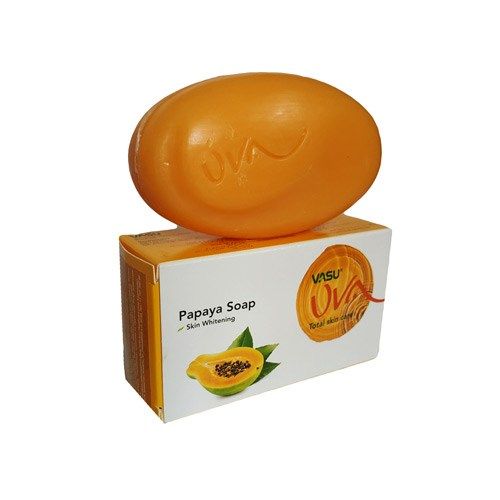 Васу аюрведическое мыло с экстрактом Папайи, 125 г. Papaya Soap Vasu.
