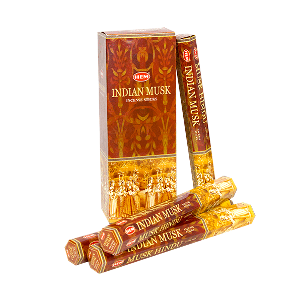 Индийский мускус благовония, Хем, 20шт.в уп. Indian musk Hem.