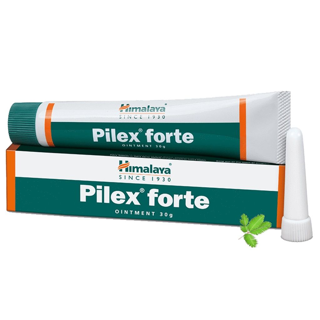 ПАЙЛЕКС ФОРТЕ мазь при геморрое, варикозе, Хималая,  PILEX FORTE Ointment, Himalaya  30 г.