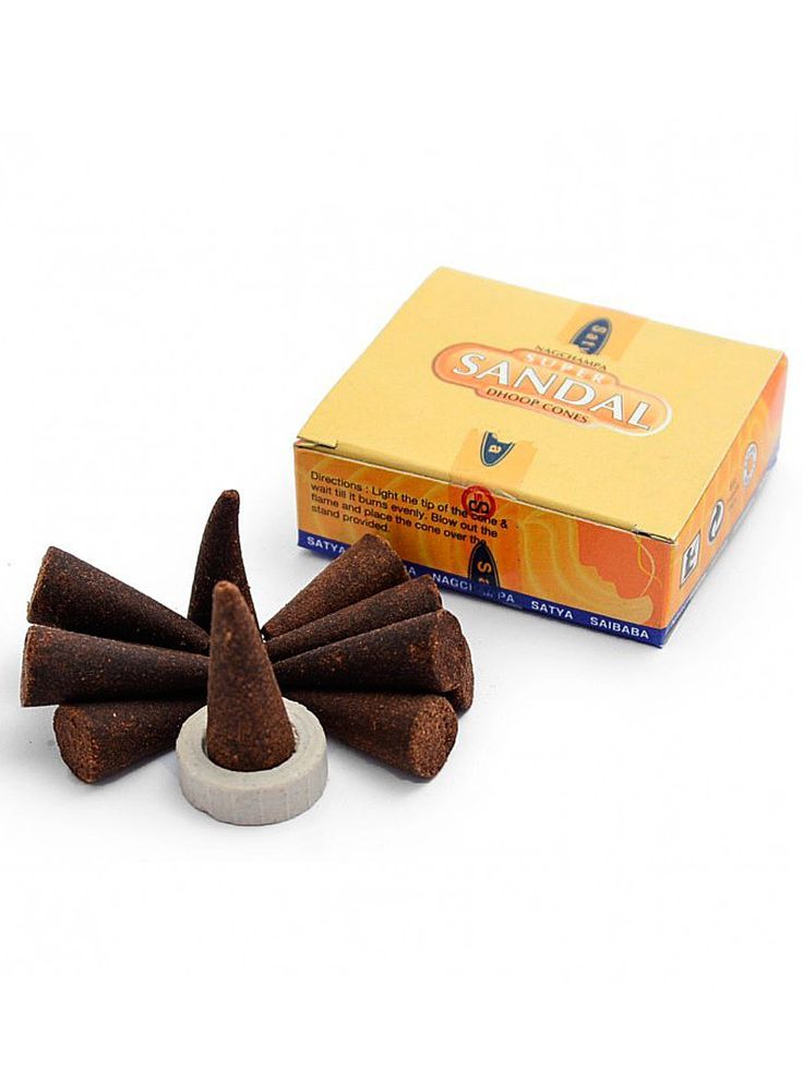 Сатья конусы Супер Сандал, 10шт. Satya cones Super Sandal.