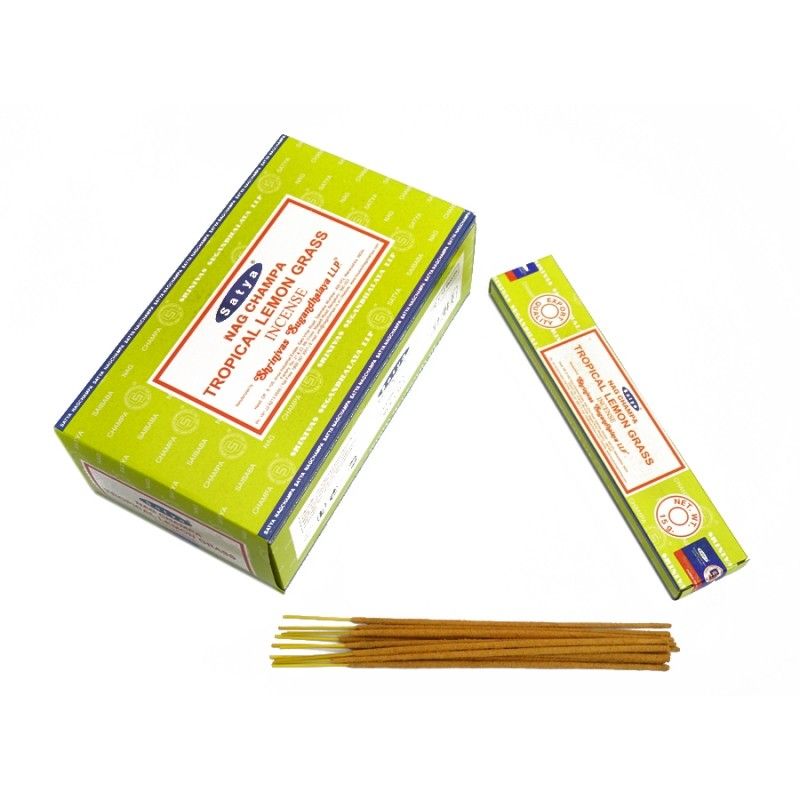 Сатья благовония пыльцовые Тропический Лемонграсс , 15г. Satya Tropical Lemongrass.