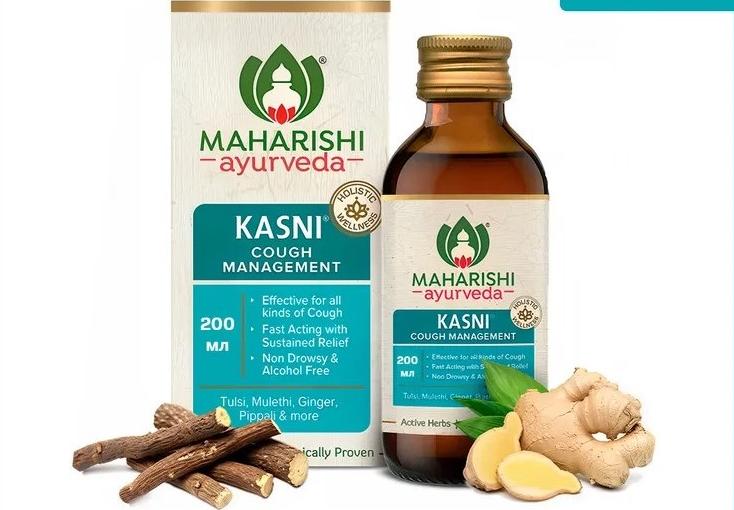 Сироп от кашля Касни, 200мл. Kasni Maharishi Ayurveda