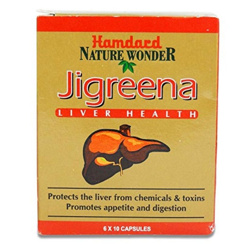  ДЖИГРИНА ХАМДАРД здоровье вашей печени 60 шт. в уп. (HAMDARD JIGREENA NATURE WONDER), 