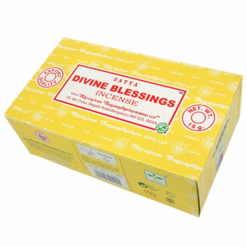 SATYA прямоуг. Благовония Divine Blessings Божественные Благословения 15гр. блок 