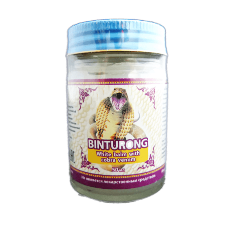 Мазь с ядом кобры, 50мл. Binturong White Balm with Cobra venom