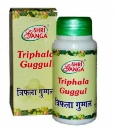 Трифала Гуггул 50 грамм в уп. Шри Ганга; Triphala Guggul,  Shri Ganga Pharmacy