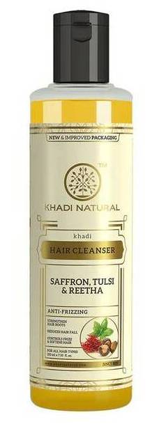 Кхади шампунь для роста волос Шафран, Тулси и Ритха, 210 мл. Khadi Saffron, Tulsi & Reetha.