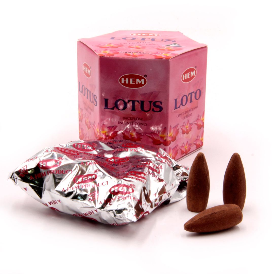 Благовония пуля  Lotus Лотос стелющийся дым конусы 40шт