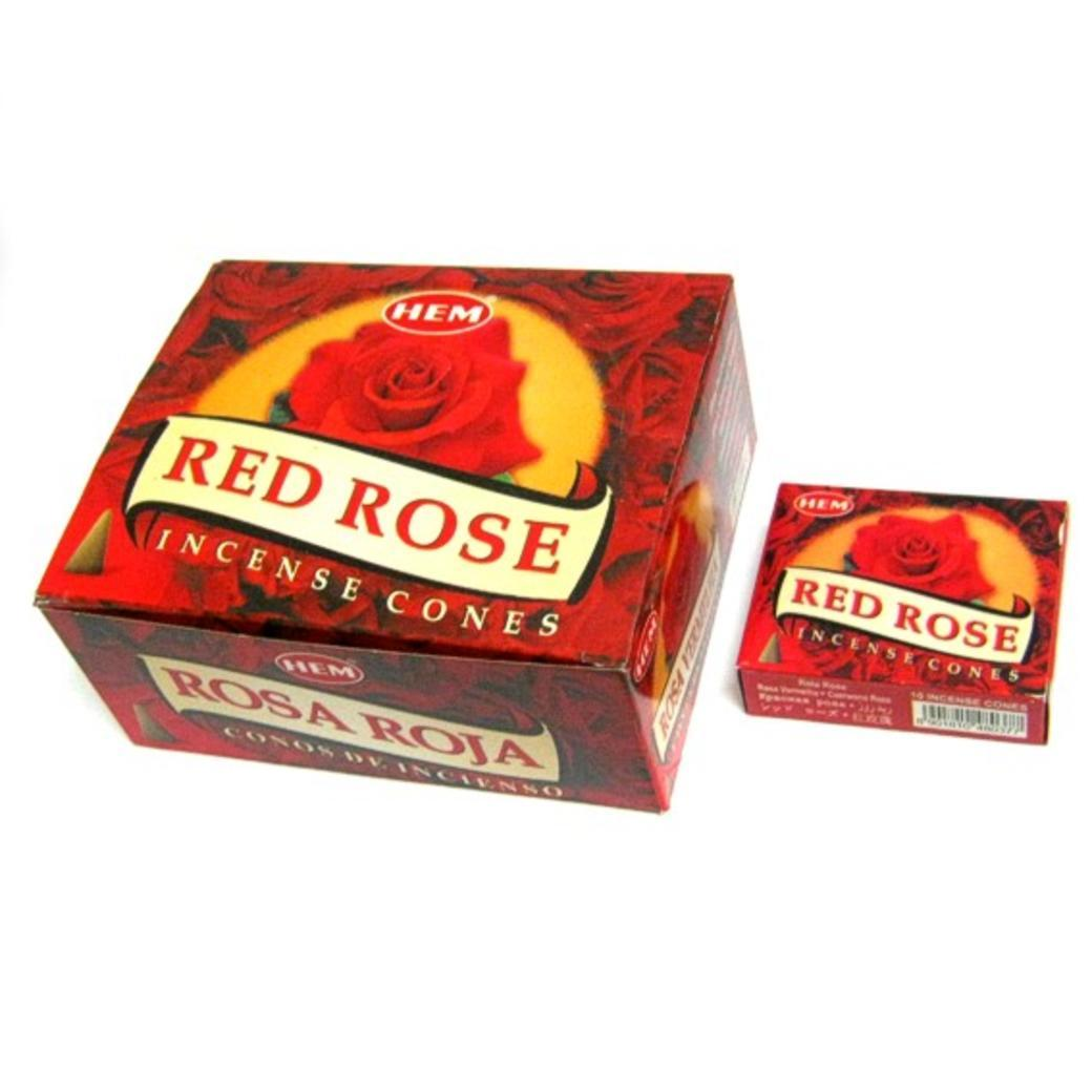 Хем конусы Красная Роза, 10шт.в уп. HEM Red Rose.