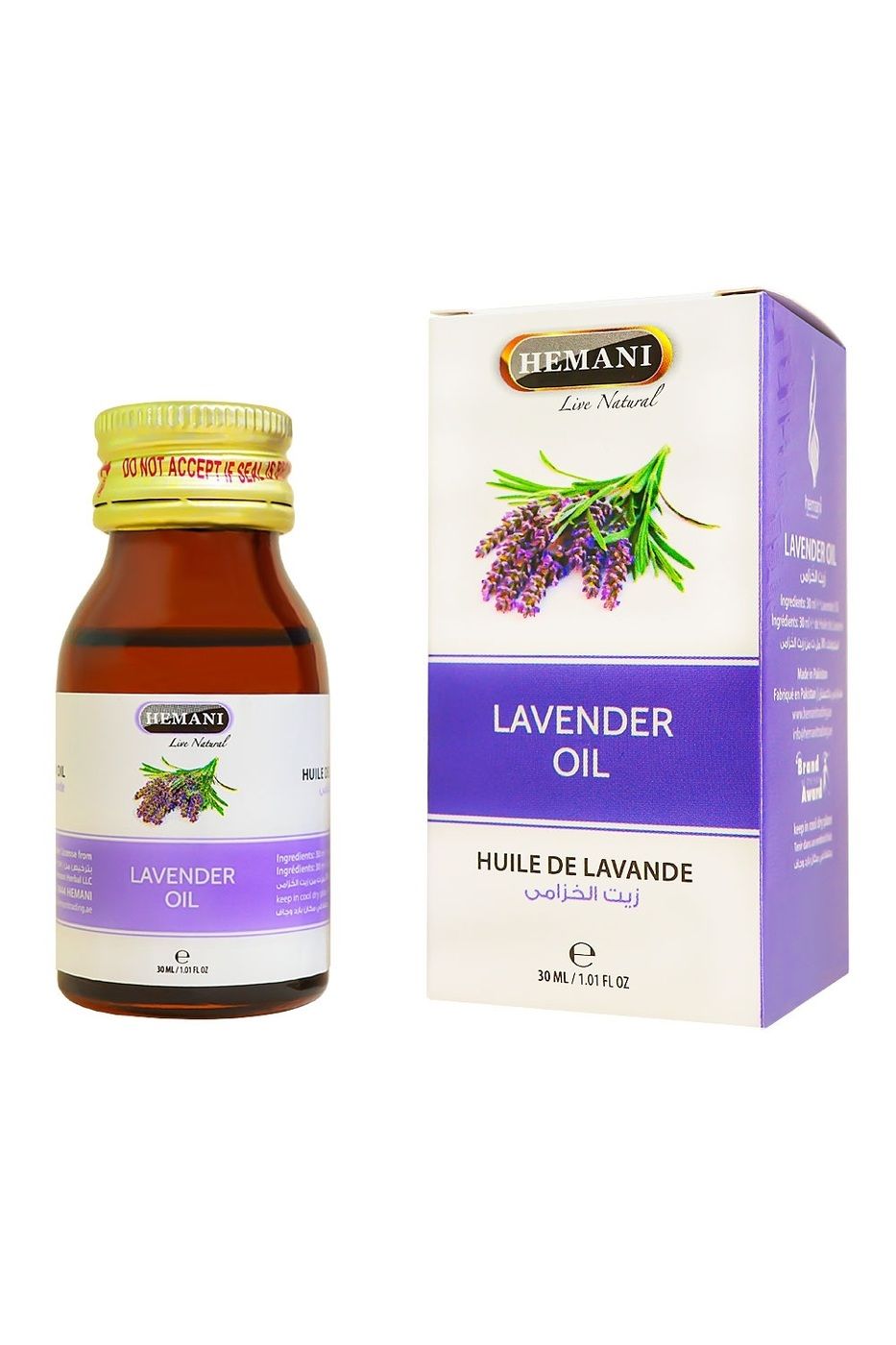 Хемани масло Лаванда, 30мл.  Hemani Lavanda Oil.