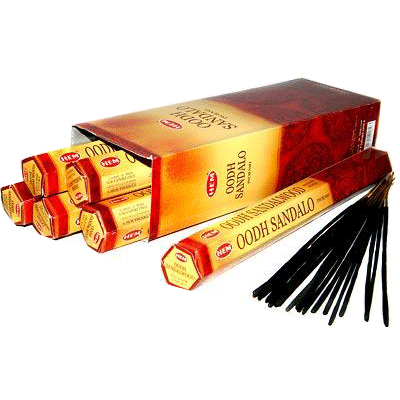  Уд Сандаловое дерево, благовония, Хем, 20шт.в уп. Oodh Sandalwood Hem.
