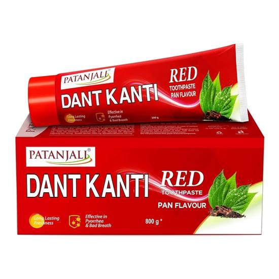 DANT KANTI RED, Patanjali (ДАНТ КАНТИ РЕД, Аюрведическая зубная паста, Патанджали), 100 г.