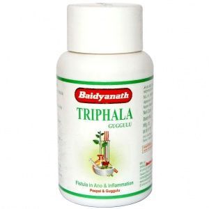 Трифала Гуггул Байдьянатх, 80 таб. TRIPHALA GUGGULU, Baidyanath.