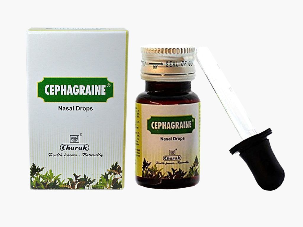 СЕФАГРЕЙН ОТ ЗАЛОЖЕННОСТИ НОСА КАПЛИ 15 мл, Чарак  CEPHAGRAINE CHARAK PHARMA, 15 МЛ