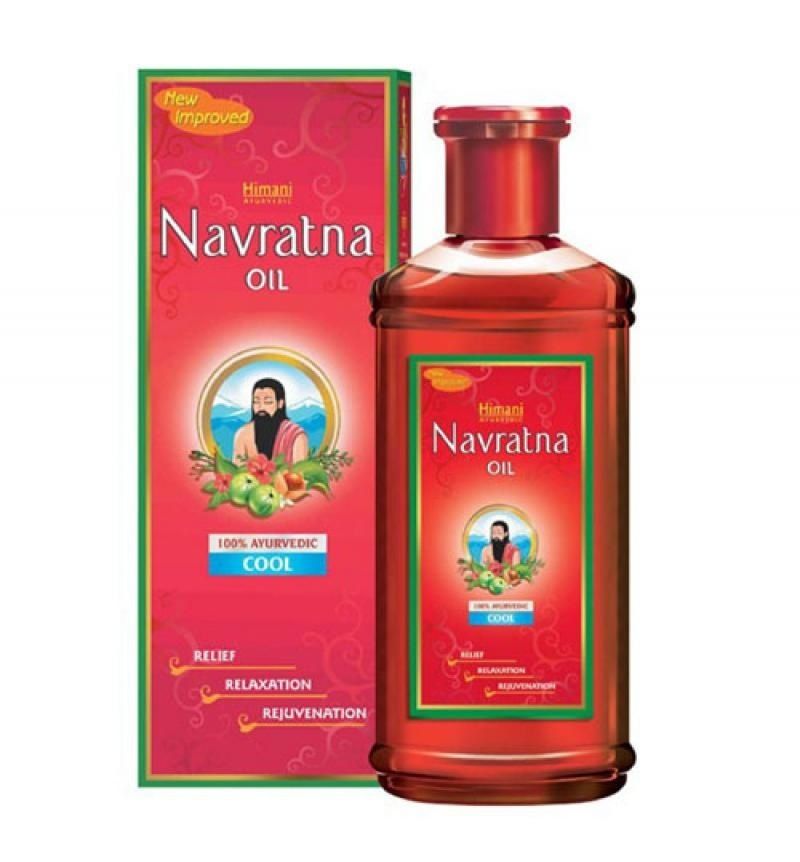 Навратна масло для массажа головы и тела, Химани, 90мл. Himani Navratna Oil.